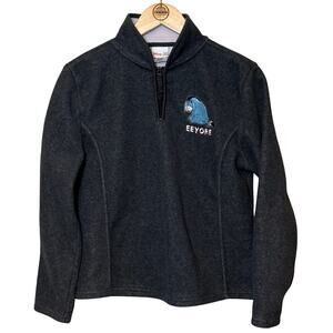 VTG Eeyore Fleece Winnie the Pooh Disney Store Exclusive Embroidered 1/4 Small